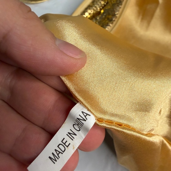 Vintage Gold Mesh Evening purse - Picture 4 of 8